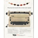 1956 Royal Typewriter Ad "this bracelet"