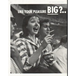 1956 Chesterfield Cigarettes Ad "Big"