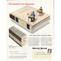 1956 World Book Encyclopedia Ad "Foundation for Success"