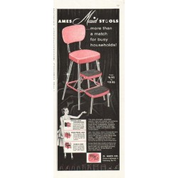 1956 Ames-Maid Stool Ad "more than a match"