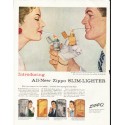 1956 Zippo Ad "Slim-Lighter"