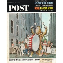 1965 Saturday Evening Post Cover Page "Madison Avenue" ~ March 13, 1965