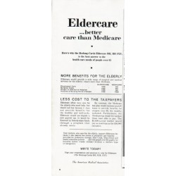 1965 American Medical Association Ad "Eldercare"