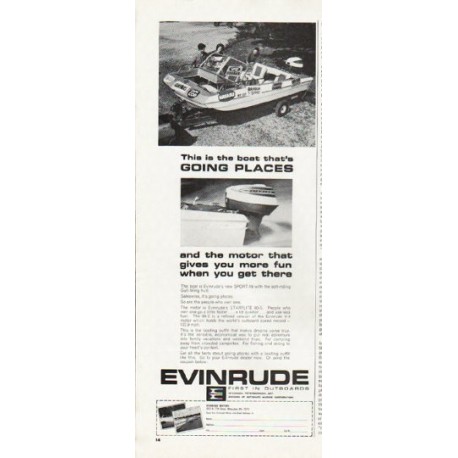 1965 Evinrude Ad "Going Places"