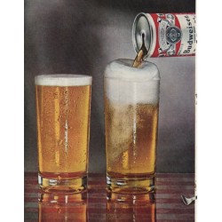 1965 Budweiser Beer Ad "Which looks better"
