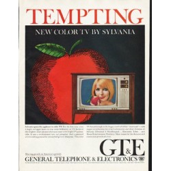 1965 General Telephone & Electronics Ad "Tempting"