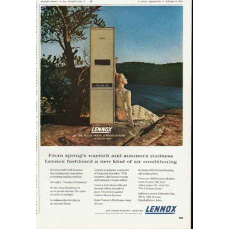 1965 Lennox Ad "From spring's warmth"