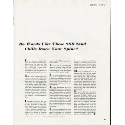 1965 American Republic Insurance Ad "Words Like These"