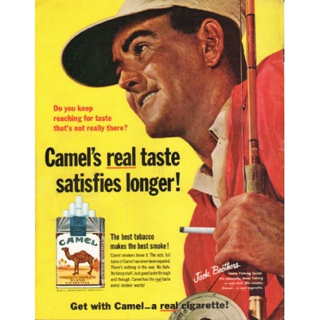 1965 Camel Cigarettes Ad "reaching for taste"