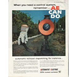 1961 Automatic Electric Ad "a control system"