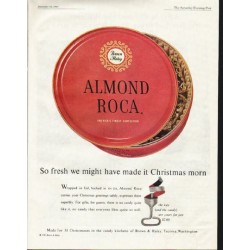 1961 Almond Roca Ad "So fresh"