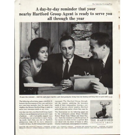 1961 The Hartford Insurance Ad "reminder"