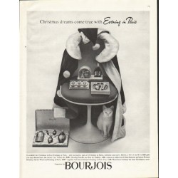 1961 Bourjois Ad "Christmas dreams"