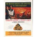 1961 El Cid Ad ~ Charlton Heston and Sophia Loren