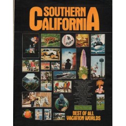1972 Southern California Travel Ad "Vacation Worlds"