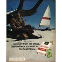 1972 Old Gold Cigarettes Ad "Get away"