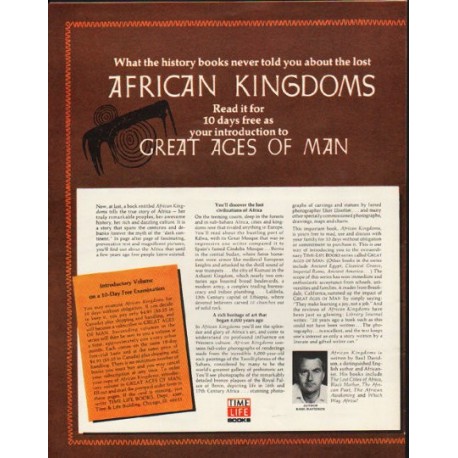 1972 Time-LIFE Books Ad "African Kingdoms"