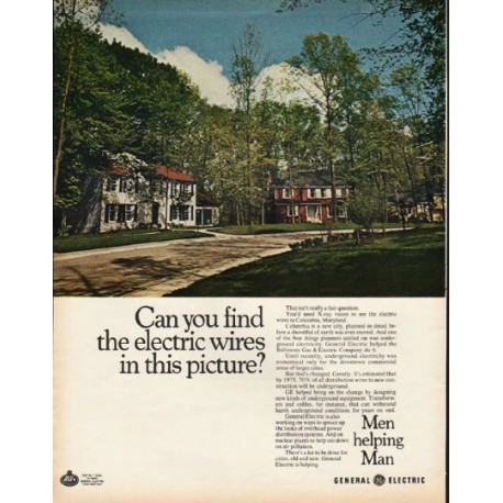 1972 General Electric Ad "electric wires"