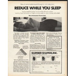 1972 Slumber-Shapers Ad "Reduce While You Sleep"