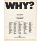 1972 Volkswagen Ad "Why?"