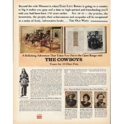 1972 Time-Life Books Ad "The Old West"