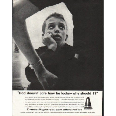 1958 American Institute of Men's and Boy's Wear Ad "Dad"