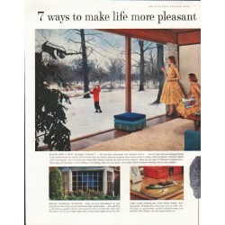 1958 Pittsburgh Plate Glass Ad "7 ways"
