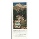 1958 Quaker State Motor Oil Ad "Banff, Canada"