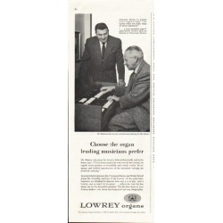 1958 Lowrey Organs Ad "Choose the organ"