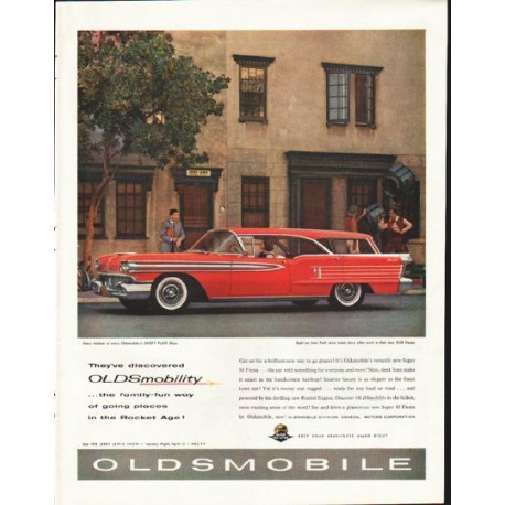 1958 Oldsmobile Ad "They've discovered" ~ (model year 1958)