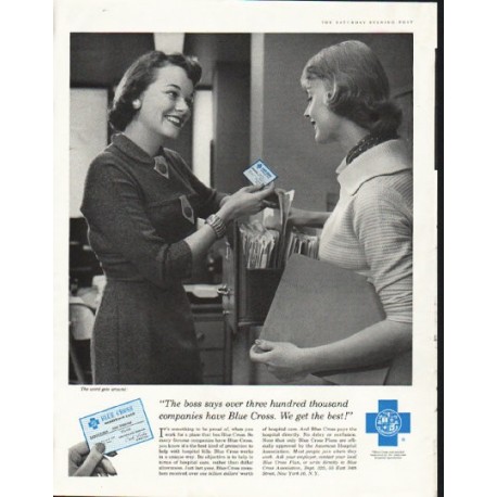 1958 Blue Cross Ad "We get the best"