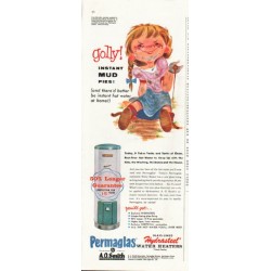 1958 Permaglas Ad "mud pies"