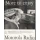 1958 Motorola Radio Ad "More to enjoy"