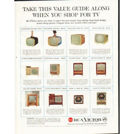 1958 RCA Victor Ad "Take this value"