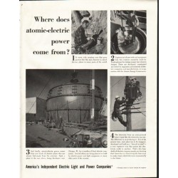 1958 Electric Light and Power Companies Ad "atomic"