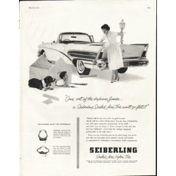 1958 Seiberling Tires Ad "Come out of the doghouse"