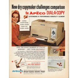 1965 Apeco Dial-A-Copy Ad "dry copymaker"