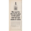 1965 Elmer's Glue-All Ad "best glue in the joint"