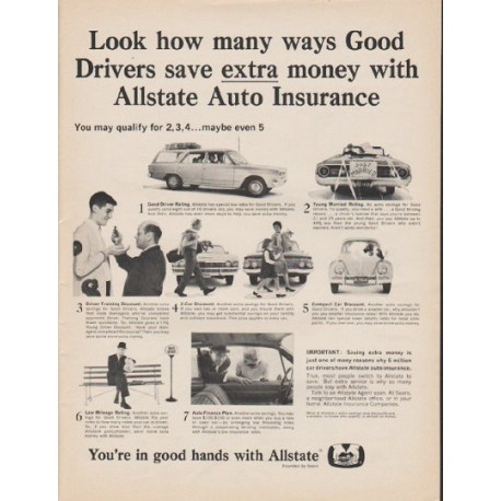 1965 Allstate Insurance Ad "many ways"