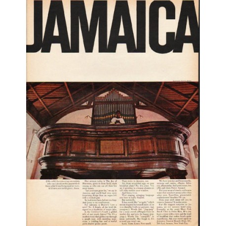 1965 Jamaica Tourism Ad "buccaneering sea captain"