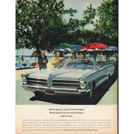 1965 Pontiac Catalina Ad "Some cars" ~ (model year 1965)