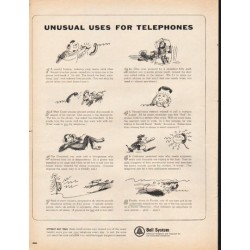 1965 Bell System Ad "Unusual Uses"