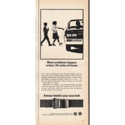 1965 National Safety Council Ad "Most accidents"