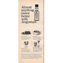 1965 Angostura Ad "Almost anything tastes better"