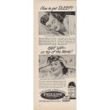 1949 Phillips' Milk of Magnesia Ad "How to get SLEEP!"