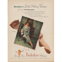 1949 Berkshire Stockings Ad "Easter Stocking Fashions"