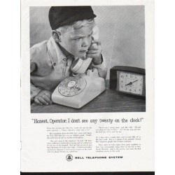 1963 Bell Telephone System Ad "Honest, Operator"