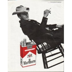1963 Marlboro Ad "settle back"