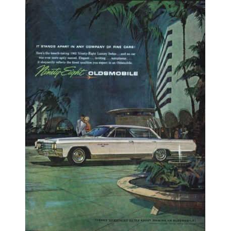 1963 Oldsmobile Ad "It Stands Apart" ~ (model year 1963)