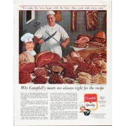 1963 Campbell's Soup Ad "Campbell's meats are always right"